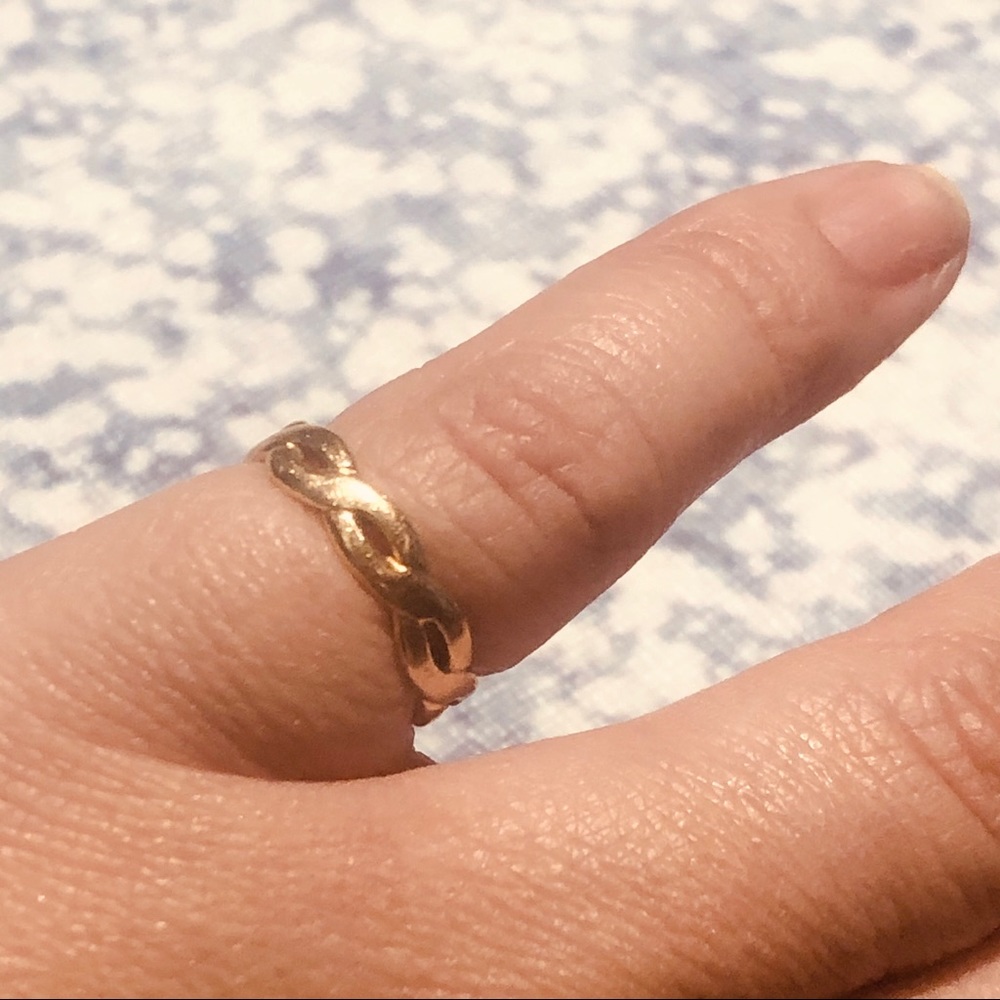 James Avery 14k Braided Band Size 4.5